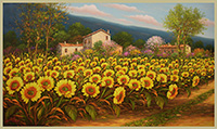 Tratturo con girasoli
